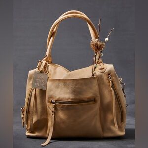 $248! FREE PEOPLE  We The Free Emerson Tote Bag Itaian Straw NEW